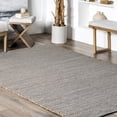 thumbnail image 3 of nuLOOM Elfriede Farmhouse Jute Blend Area Rug, 11' 6" x 14' 6", Elfriede Grey, 3 of 9