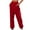 Red, variant on Aofany Sweatpants for Women Drawstring Baggy Multi-Pockets Cargo Trousers High Waist Athletic Fit Jogger Pants Lounge