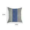 thumbnail image 3 of 18" X 18" Grey And Blue Geometric Zippered Handmade Polyester Throw Pillow Cover, 3 of 8
