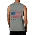 thumbnail image 4 of LNZGNM Men's American Flag Tank Tops Big and Tall Sleeveless Patriotic Shirt Muscle Graphic Tank Tops Athletic Gym Tee,Gray M, 4 of 4