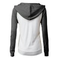 thumbnail image 4 of H2H Women's Sporty Design Long Sleeve Hoodie WHITECHARCOAL US 3XL/Asia 3XL (CWOHOL031), 4 of 6
