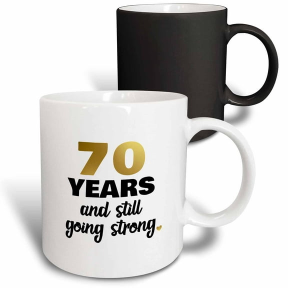 3drose, 70 Year Anniversary Still Going Strong Gift for 70th Wedding Anniversary, 11oz Magic Transforming Mug