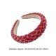 thumbnail image 3 of Sonducket Diademas con cuentas de cristal para decoración de cabeza gruesa, broche de moda para el cabello, tocado de aro, regalo para mujeres y niñas, Accesorio para el cabello Rojo Sonducket AP010973-02B, 3 of 6