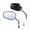 Matte Black, variant on Motorcycle 8mm Mirrors For Harley Road King Touring XL 883 SPORTSTER Fatboy Softail Dyna Bobber Chopper Street