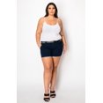 thumbnail image 2 of Color Swatch Women's PLUS SIZE SHORTS Twill Cotton Stretch Short Belt, 2 of 5