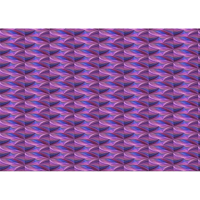 Ahgly Tapis Rectangulaire Lavable en Machine Intérieur Transitionnel Jasmin Violet, 6 Pieds x 9 Pieds