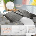 thumbnail image 2 of Queen 4 Piece Bedding Set Gray Mottled Gradient Geometric Soft Breathable Duvet Cover and Pillowcase,Modern Abstract Stereo Art Duvet Cover Set Washable Bed Sheets for Bedroom Dormitory Guest Room, 2 of 9