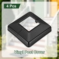 thumbnail image 3 of Uxcell 2x2 Inches Post Sleeve, Plastic Post Base Cover Column Wraps - 4pcs (Black), 3 of 7