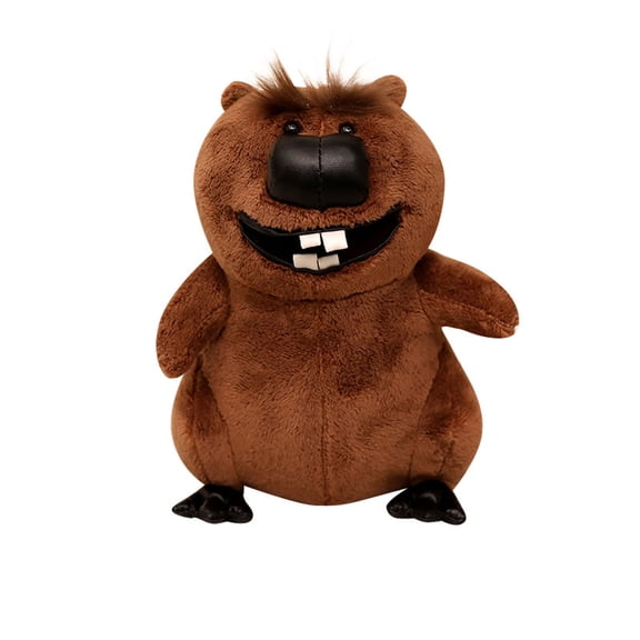 Cute Beaver Plush Stuffed Animal Otter Coyote Groundhog Doll Soft Huggable Toy Forest Theme Decor For Kids Animal Lovers Collectible Gift