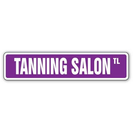 Tanning Salon Street [3 Pack] of Vinyl Decal Stickers | Indoor/Outdoor | Funny decoration for Laptop, Car, Garage , Bedroom, Offices | (Best Colors Paint Tanning Salon)