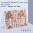 thumbnail image 3 of Yayeee Toggle Light Switch Wall Plate 2-Gang 4.56"x4.48" Decorative Outlet Cover, Pink Candy House, 3 of 7