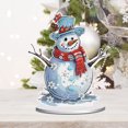 thumbnail image 4 of Adornos Diamantes Con Puntos JShteea Serie Snowman Festival diamante Cristal Una Cara, 4 of 9