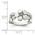 thumbnail image 4 of Sterling Silver Polished/Antiqued Flower Ring, 4 of 6