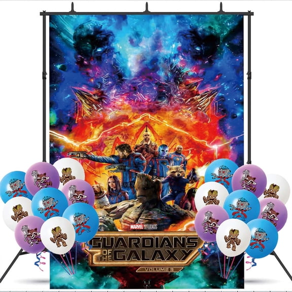 Guardians of the Galaxy Party Decorations Backdrop Banner Balloons Taspestry Wall Decor Background Poster Decor Supplies