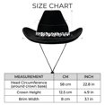 thumbnail image 3 of Women's Western Cowboy Hat Rhinestone Cowboy Cowgirl Hat Glitter Wide Brim Felt Fedora Hats Unisex Rolled up Caps Pink One Size, 3 of 7