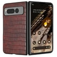 thumbnail image 2 of Bemz PU Leather Snap-On (Brown) Phone Case for Google Pixel Fold with Digital LED Display Fast Charging USB-C to USB-C Cable (3.3 Feet), 2 of 4
