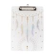 thumbnail image 1 of Clear Folder Rainbow Clamp Document Holder Acrylic Clipboard Helpful Special Pattern Printed Plastic Writing Pad, 1 of 1
