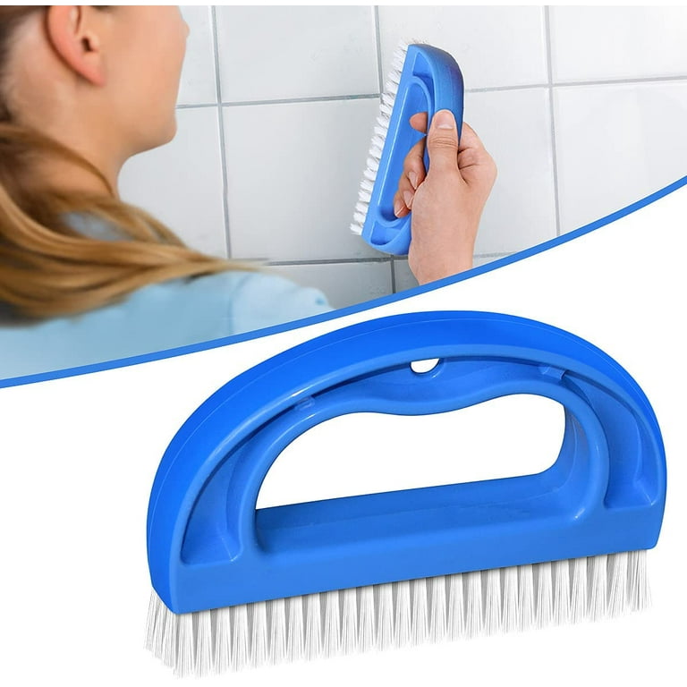 Tub Tile Scrubber Brush,Floor Scrubber Tool with Handle for