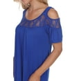 thumbnail image 3 of White Mark Women's Cold Shoulder Bexley Tunic Top, 3 of 5