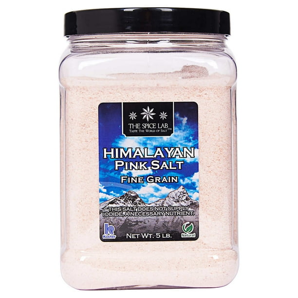 The Spice Lab Himalayan Pink Salt, Fine Grain, 5 lbs