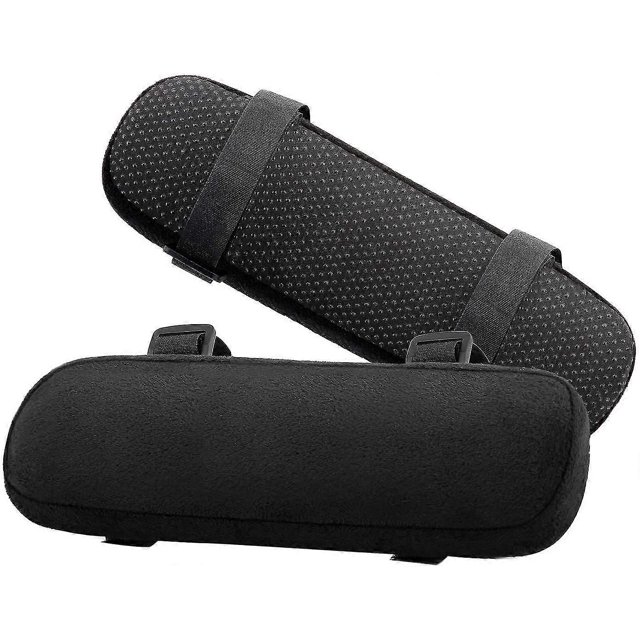 Chair Armrest Cushion, 2 Pieces Foam Soft Elbow Pillow Cushion - Black