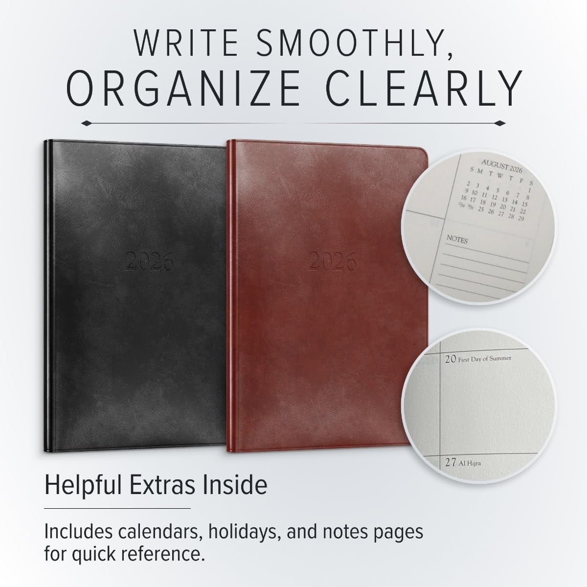 Gallery Leather Desk Weekly Planner 2026 - Acadia Hope - 8x5.5"
