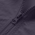 thumbnail image 6 of PiGOGI Men's Winter Coats Loose Casual Color Block Collar Jacket Long Sleeve Outdoor Sports Outerwear Dark Gray 4XL, 6 of 9