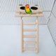thumbnail image 4 of Parrot Feeding Cups With Clamp Holder Wood Platform Ladder Toy For Cage, 4 of 5