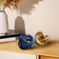 thumbnail image 5 of 1PC Wood Knot Decor, Coffee Table Decor, Shelf Decor, Table Books Hand Carved Home Decoration, Rustic Modern Shabby Chic Style 3 Link Wooden Knot Chain Link Decor, 5 of 7