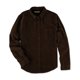thumbnail image 1 of Aeropostale - Camisa con botones de pana para hombre, marrón, pequeña Aeropostale Botones al frente, 1 of 1