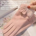 thumbnail image 4 of Guantes de invierno para mujer Guantes de mensajes de texto con pantalla táctil para clima frío - Guantes cálidos y térmicos a prueba de viento, 4 of 5
