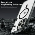 thumbnail image 4 of Protective Case for iPhone 15, Translucent Cover, Shockproof Protection, Non-Yellowing Magnetic Case for iPhone 15, Black, 4 of 7