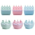 thumbnail image 4 of Toystoory Molde de helado de PP de 8 agujeros DIY, bandeja de paletas, herramientas de cubo, soporte para hacer sorbete de paleta congelada, helado DIY Cocina y Comedor rosado 12*11*6.5 cm Toystoory JJ20569-02, 4 of 6