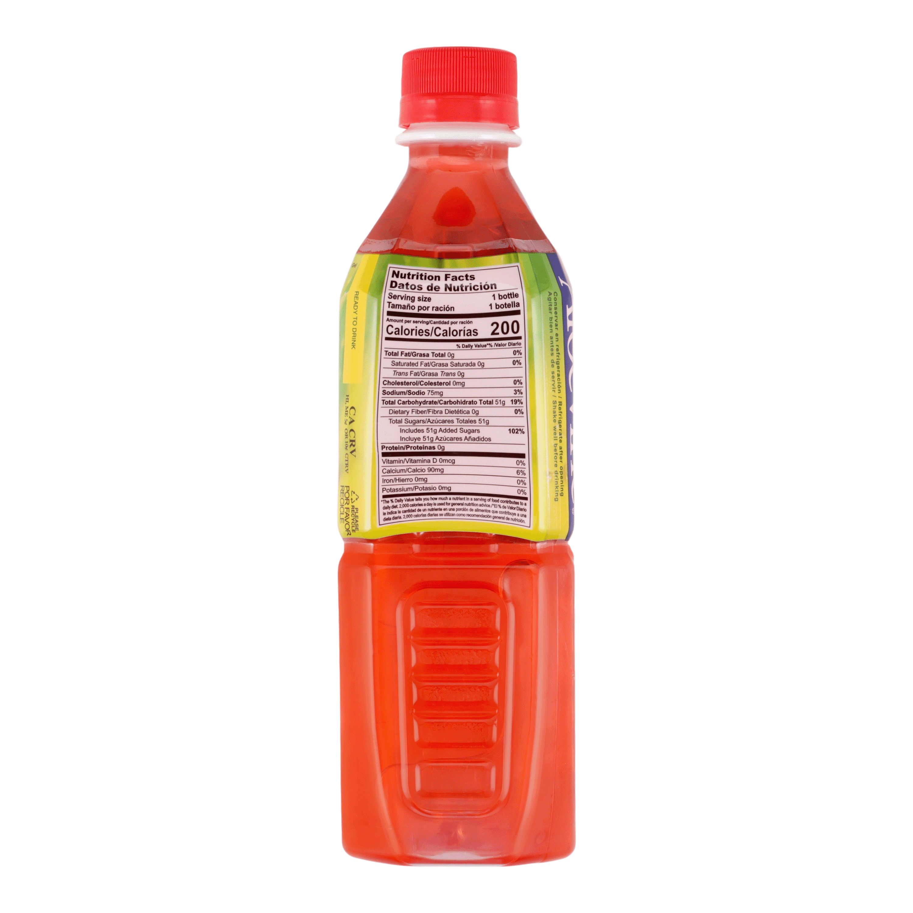 Aloevine Watermelon Aloe Vera Drink with Aloe Pulp, 16.9 fl oz, 10 Count Bottles