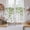 Green, variant on Black Gradient Tier Curtains 24 Inch Length, Abstract Polka Dots Vintage Modern Cafe Short Curtains for Bathroom Over Sink, Small Kitchen Curtain Light Filtering Tiered Drapes 2 Panels 27.5"Wx24"L