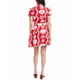 thumbnail image 2 of Sail to Sable womens  Belted Shirtdress, s, Red, 2 of 3
