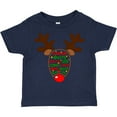 thumbnail image 3 of Inktastic Christmas Reindeer Face with Names and Red Nose Boys or Girls Toddler T-Shirt, 3 of 5