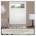 thumbnail image 2 of Cordless Cellular Pleated Window Shades - 31 Inch Width, 64 Inch Length - White - Light Filtering Top-Down Honeycomb Pull Down Blinds for Windows and Skylights by Achim Home Decor, 2 of 6