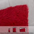 thumbnail image 5 of FairOnly 2-Pack Square Pillow Covers 20"x20" Fluffy Soft Soild Decorative Pillow Cushion Case for Bed Couch, Burgundy Red, 5 of 8
