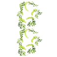 thumbnail image 1 of Advancent Vides de glicina artificiales ecológicas para decoración del jardín o del hogar, flores artificiales de bajo mantenimiento para Blanco Alambre de hierro 2Conjunto, 1 of 6