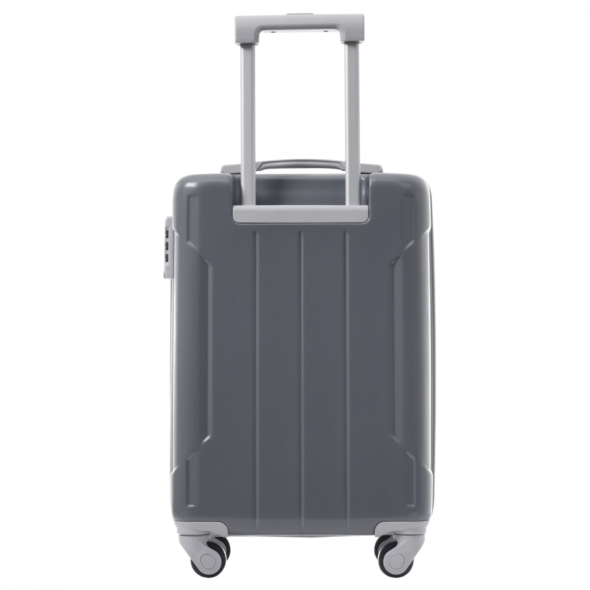 20 Inch 3-Piece Carry On Luggage Set - Lightweight ABS Hardshell Suitcase with Spinner Wheels for Business Travel & Weekend Getaways,Cool Gray