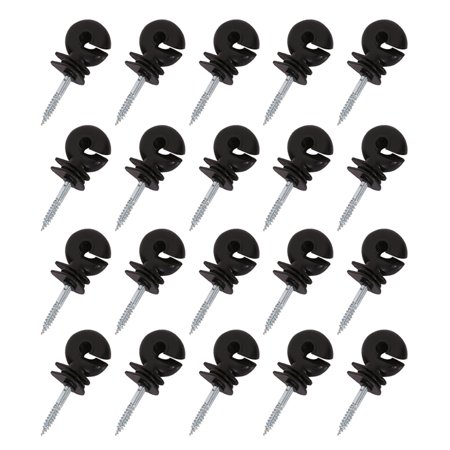 

20 Pcs Wall Wood Post Screw-In Ring Insulators