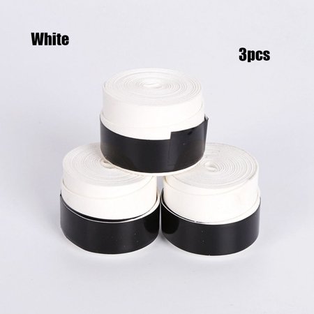 1/2/3pcs Hot Sale Fishing Rod Tapes Outdoor sport Equipment Badminton Grips Overgrip Wraps Dry Tennis Racket Racquet Vibration Sweatband Sweat Absorbed Wrap WHITE 3PCS