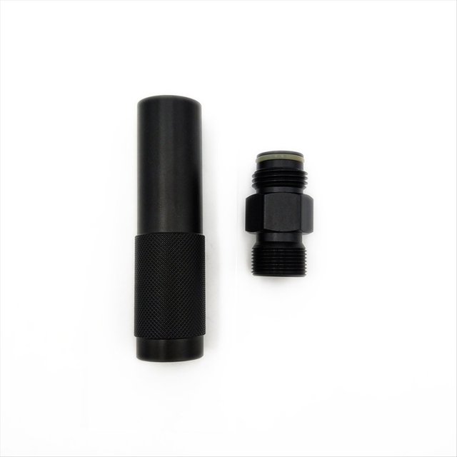 Adaptador de Cambio Rápido para Cartuchos de CO₂ y Cilindros con Rosca G1/2-14 para Herramientas Neumáticas Cilíndricas.