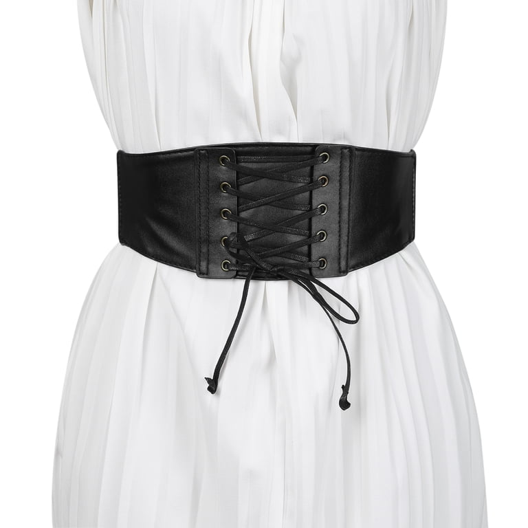 Unique Bargains Black Wide Elastic Stretchy Fashion Corset  display picture 3