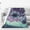 Purple, variant on Soccer Blanket, Vibrant Teal Glowing Orbit Flannel Fleece For Entertainment Room Media Area 50x40