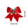 thumbnail image 3 of Needhep Velvet Christmas Tree Bows, Bows Velvet Ribbon Bow, Christmas Wreath Bows, Christmas Bow Wreath Decoration for Christmas Parties Christmas Trees Indoor Crafts (C), 3 of 6