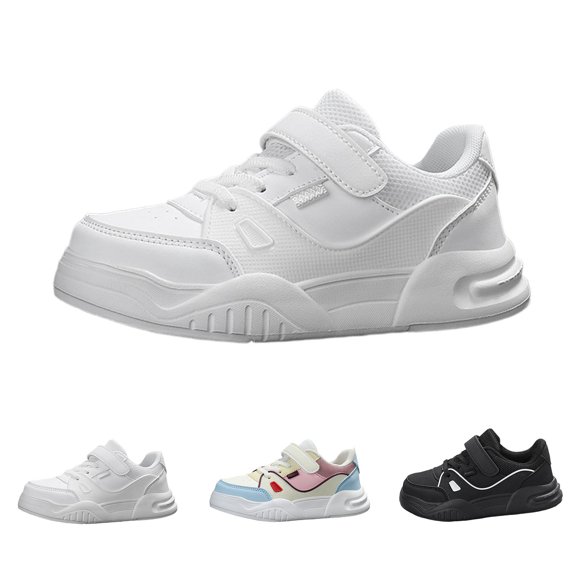 Miaoju Unisex-Child White Tennis Shoes Breathable Sneakers for Boys Girls Lightweight Running Shoes Kids Toddler/Little Kid/Big Kid Gym Footwear