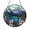 Acrylic 3.5 Inch, variant on Snow Capped Mountain Lake Stained Glass Suncatcher, Scenic Winter Window Hanging Gift For Nature Lovers