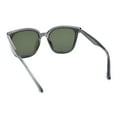 thumbnail image 4 of Womens Inset Lens Horn Rim Retro Plastic Chic Sunglasses Slate - Green, 4 of 4
